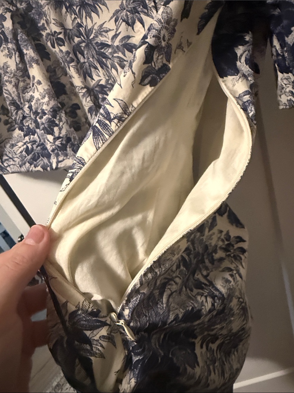 Tuckernuck Blue and Cream Toile Shirt Dress - Picture 5 of 8